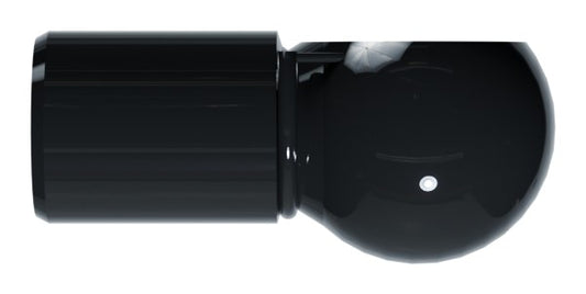 Metal ball socket gas strut end fitting for a 10mm ball stud