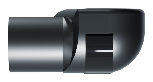 Small plastic socket gas strut end fitting for a 10mm ball stud