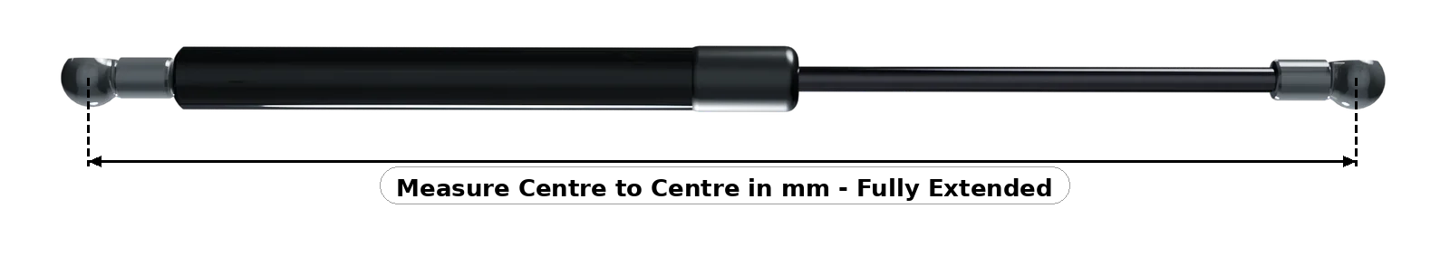 Measure Centre to Centre in mm - Fully Extended